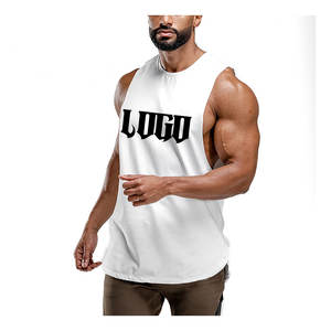 Débardeur personnalisé OEM pour hommes Vêtements d'entraînement de gymnastique Vêtements de sport à séchage rapide Fitness Sans manches Slim Fit Gilet de musculation en coton à la mode - Product Image 6