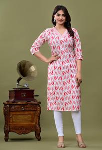 Kurti Largo de Alta Calidad, Estilo Pakistaní Indio, Diseño Bordado Elegante, Túnica Larga para Mujer para Uso Diario - Product Image 4