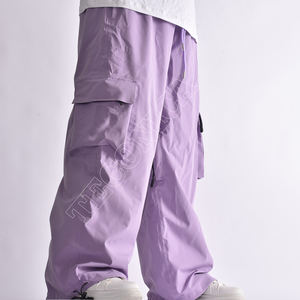 Pantalones de esquí de nieve unisex para deportes de invierno a prueba de viento, transpirables, cálidos, ligeros, de poliéster, para exteriores - Product Image 3