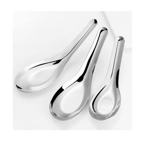 Cuchara de sopa de acero con espejo, juego de cubiertos de nuevo diseño personalizado, cubiertos de cena de acero inoxidable pulido con espejo, cuchara de sopa - Product Image 2