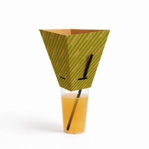 Cônes en carton personnalisés pour aliments frits 13x13x15,5 cm pour la vente ambulante - Product Image 5
