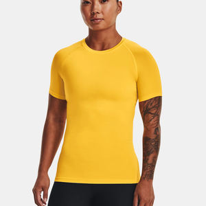 เสื้อยืดกีฬาแห้งเร็วระบายอากาศสําหรับวิ่งโยคะสวมใส่ / ฤดูร้อนผู้หญิงออกกําลังกายสวมเสื้อยืดแขนสั้นสําหรับยิม - Product Image 1