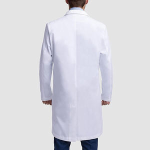 Blouse de laboratoire unisexe en coton blanc à manches longues, détection d'aiguilles, tissu doux et respirant, plusieurs poches pour hôpital, clinique, laboratoire - Product Image 2