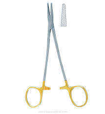 Porte-aiguilles chirurgical manuel de 6 pouces certifié CE, instrument dentaire TC Crile, qualité supérieure en acier inoxydable, réutilisable - Product Image 5