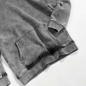 Sweat-shirts en polaire pour hommes OEM, 100% coton, logo personnalisé |   Vente en gros directe d'usine |   Pull à col rond avec poche, marque privée - Product Image 6