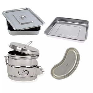 Juego de Instrumentos Quirúrgicos de Acero Inoxidable de Venta Directa de Fábrica, Alta Calidad, Universal, Reutilizable, Manual, Plateado - Product Image 1