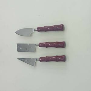 Juego de Cuchillos para Queso de Acero Inoxidable Ecológicos de Alta Calidad, Acabado Plateado Pulido, Mango de Cerámica, para Uso en el Hogar, Hoteles y Restaurantes - Product Image 5