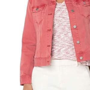 Chaqueta vaquera de moda Primavera otoño para mujer Chaqueta vaquera de nuevo estilo con logotipo frontal Venta en línea - Product Image 2