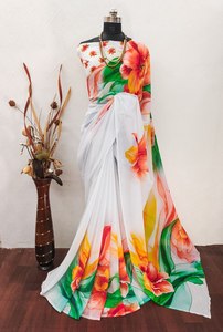 <span class=keywords><strong>Khadi</strong></span> cotton Saree Áo bán chạy nhất phong cách cổ điển readymade <span class=keywords><strong>Sari</strong></span> cho phụ nữ cho đám cưới mùa đông bên trực tiếp Ấn Độ Nhà cung cấp - Product Image 2