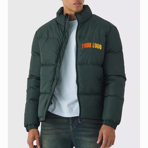 Veste d'hiver matelassée pour homme de haute qualité, respirante, coupe-vent, logo frontal, polyester/coton, décontractée - Product Image 6