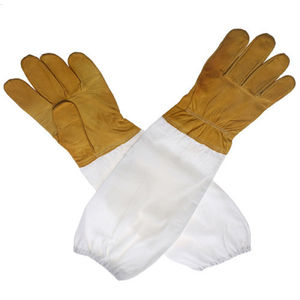 Guantes de piel de oveja de lona gruesa para hombre, nueva herramienta de apicultura transpirable antipicaduras de abeja, guantes antiabejas para apicultura, servicio OEM - Product Image 2