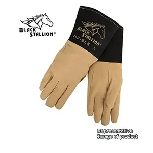 Gants de soudage Gants de soudage en peau de vache Grain Gants de soudage doublés de coton Gants de soudage confortables - Product Image 1