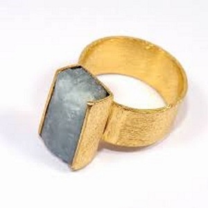 ภาพวาดเครื่องประดับออกแบบแหวนเพทายน้ำมันทองเหลืองทองแดงชุบ18K แหวนทองจริงแฟชั่นที่เรียบง่ายมือสร้างสรรค์ผู้หญิงแหวนนิ้ว - Product Image 2