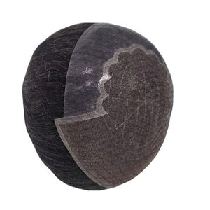 Perruque en cheveux humains Q6 Yaki, toupet pour homme, cheveux vierges Remy, trame unique, Bangladash Naturalizer Curl Bonnet, extension de cheveux Remi - Product Image 2