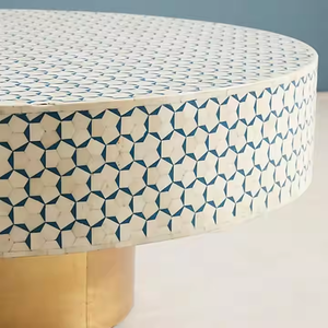 Modern Handmade Eco-Friendly Bone Inlay Living Room Home Decor Furniture with Intricate Work Authentic Detailing Crescent <b>Crafts</b> - Product Image 2