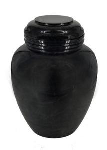 Grandes urnes de crémation en onyx décoratives, urnes en marbre naturel en onyx noir, urnes de crémation en marbre de minuit - Product Image 5