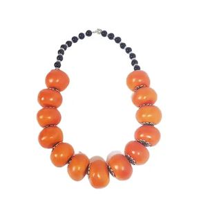 สร้อยคอไข่มุกเทียมมีสไตล์สำหรับผู้หญิงเครื่องประดับเรซิ่นทันสมัยดีไซน์โซ่แบบปรับแต่งได้ - Product Image 1