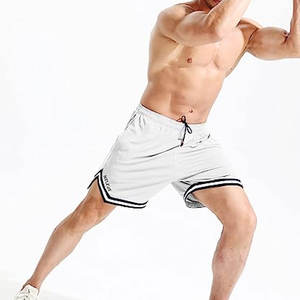 กางเกงมวยไทยขาสั้นผ้าโพลีเอสเตอร์แบบ100% กางเกงถักแบบดึงมีกระเป๋า - Product Image 4