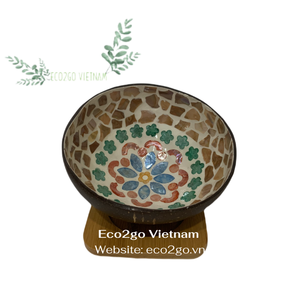 Écologique Durable Bol Décoratif Table Fruits Bols Laque Coco Bol À La Main De Haute Qualité Par Eco2go Viet Nam - Product Image 4