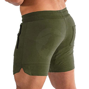 Shorts de course en coton de haute qualité, taille élastique, motif uni, séchage rapide, respirant, logo personnalisé, grandes tailles, jeunes et adultes - Product Image 2