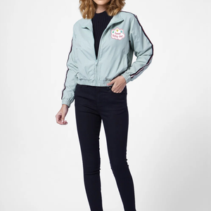 Vêtements d'extérieur pour femmes, veste basique, blousons bomber, mode féminine, respirant, streetwear, imprimé, fermeture éclair, manches longues - Product Image 1