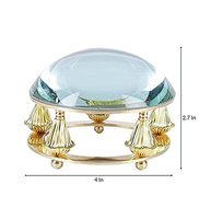 Loupe en laiton antique faite à la main, presse-papiers pour la décoration de bureau et de maison
