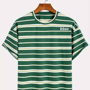 เสื้อยืดตัวสั้นสำหรับผู้ชายผ้าคอตตอนแบบกำหนดเองได้เสื้อแบบ100% สไตล์ใหม่ - Product Image 1