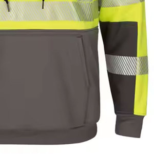 Sudadera de Seguridad de Invierno de Alta Visibilidad, 100% Algodón, Talla Personalizada para Hombre - Alta Calidad - Product Image 3