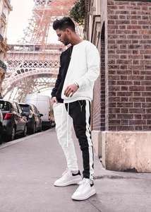 Nuevas sudaderas llamativas de gran tamaño con capucha, pantalones de chándal lavados, conjunto de 2 piezas para hombres, sudaderas con capucha, chándal de algodón, conjunto de sudadera y Jogger para hombres - Product Image 2