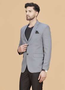 Vente en gros de blazers gris pour hommes, confortables pour un usage quotidien, des voyages de week-end et un usage décontracté au bureau, disponibles à un prix raisonnable - Product Image 3