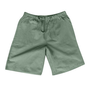 Shorts de sport décontractés pour hommes, couleur unie, taille élastique, écologiques, imperméables, respirants, en polyester/coton, pour la remise en forme, l'entraînement et la gym - Product Image 6