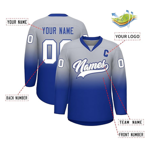 Uniformes de hockey de poliéster 100% de alta calidad, jersey de nombre de equipo transpirable personalizado, nuevo diseño para ropa de hockey sobre hielo - Product Image 3