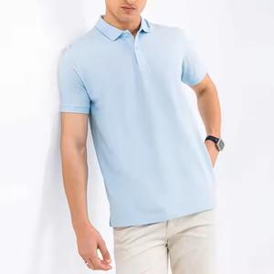 Mezcla de algodón de alta calidad, fabricación de ropa suave, servicios OEM, venta al por mayor, los mejores polos de punto, camisetas para hombres - Product Image 3