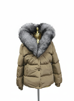 Abrigo de Invierno de Piel de Zorro de Primera Calidad para Mujer, Ultra Suave, Cálido y Grueso, con Estampado Animal, Corte Entallado