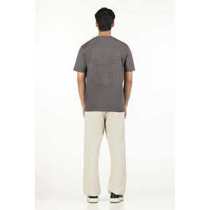 เสื้อยืด Relax Fit ผ้าฝ้าย 100% ระบายอากาศได้ดี ไม่ยับ ลายโลโก้เรียบๆ ทรงหลวม ความยาวสั้น ไซส์ MN-TS-SS25-319 - Product Image 2