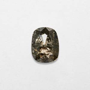 Pendentif et breloque en diamant naturel taille radiant 0,80 ct, couleur sel et poivre, 6,93x5,39x2,35 mm - Product Image 2