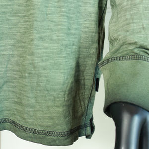 Wholesale Custom Embroidery 1 4 Button Kangaroo Pocket 300gsm 450gsm <b>Green</b> Fleece Heavyweight Blank <b>Hoodie</b> - Product Image 3