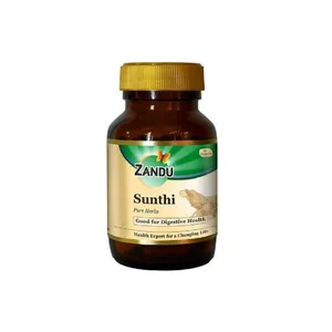 India Kruiden Product Zandu Sunthi 60-Kruiden Sunthi Capsule,-Kruidengeneesmiddelen-Ayurvedische Geneesmiddelen