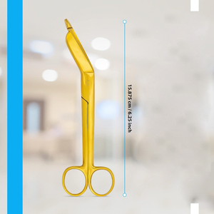 Tijeras de Vendaje de Grado Industrial, Borde Liso, Acero Inoxidable, Tijeras de Primeros Auxilios para Electricistas, para Zurdos - Product Image 4