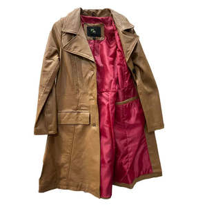 เสื้อแจ็คเก็ตหนังแท้อิตาลีแฟชั่นสตรี ZF-FJ76 ไซส์ L - Product Image 2