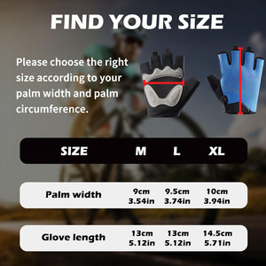 ถุงมือจักรยานครึ่งนิ้วแฟชั่นวัสดุไนลอนกันลื่นสำหรับกีฬากลางแจ้งและในร่มสำหรับการฝึกปั่นจักรยานฟิตเนสสำหรับใช้ในยิม - Product Image 6