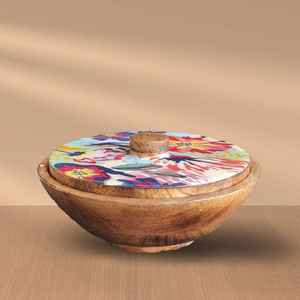 Ensemble de bols en bois de manguier poli jetables et stockés pour la maison, l'hôtel et le restaurant directement de l'Inde - Product Image 1