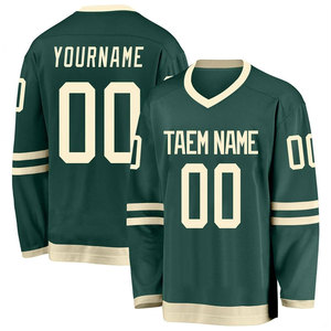 Venta al por mayor 100% Poliéster Camisetas de hockey sobre hielo Ajuste personalizado MOQ bajo Precio directo de fábrica Envío mundial Servicio OEM disponible - Product Image 2