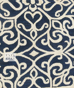 Tapis en laine fait à la main bleu et blanc Tapis tufté à la main de conception moderne de haute qualité pour salle à manger salon utilisation de cuisine - Product Image 1