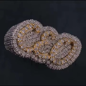 VVS Moissanite 925แหวนเงินสเตอร์ลิงโรสโกลด์ชุบเพชรทดสอบผ่านของขวัญชั้นดีสำหรับผู้ชายงานแต่งงาน - Product Image 1