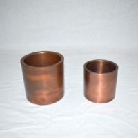 Pot à bougie vide de luxe 11 oz en nickel noir, le plus vendu, pour décoration de Noël, avec couvercle en métal argenté poli