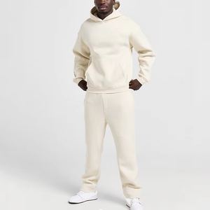 Survêtements en molleton de coton épais 420gsm de haute qualité pour hommes grande taille pour bouffée impression 100% coton col à capuche ensemble d'hiver - Product Image 5