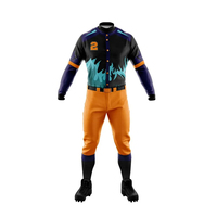 Uniforme de baseball professionnel personnalisable, respirant, de haute qualité, léger, imprimé numériquement, pour l'entraînement sportif WEGSY SPORTS