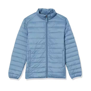 Chaqueta acolchada ultraligera cálida de invierno con cuello levantado para hombre, a prueba de viento, impermeable, informal, a la moda para exteriores con capucha - Product Image 1