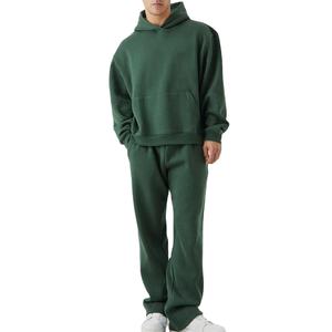 Ropa de calle para hombre, chándales de lana de algodón, chándal de gran tamaño, sudadera con capucha y pantalones de chándal para hombre, chándal 2026 - Product Image 2